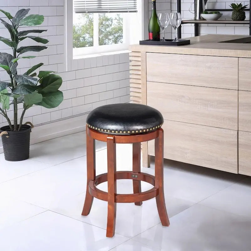 Tabouret de bar pivotant Cordova noir