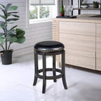 Tabouret de bar pivotant Cordova noir