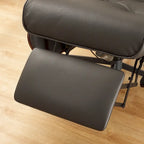 Fauteuil inclinable Art Leon en cuir véritable, style moderne du milieu du siècle