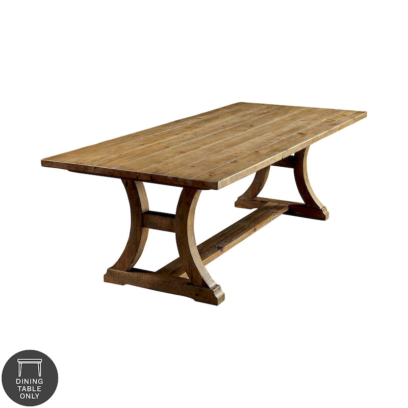 Table de salle à manger rustique en pin massif de Furniture of America