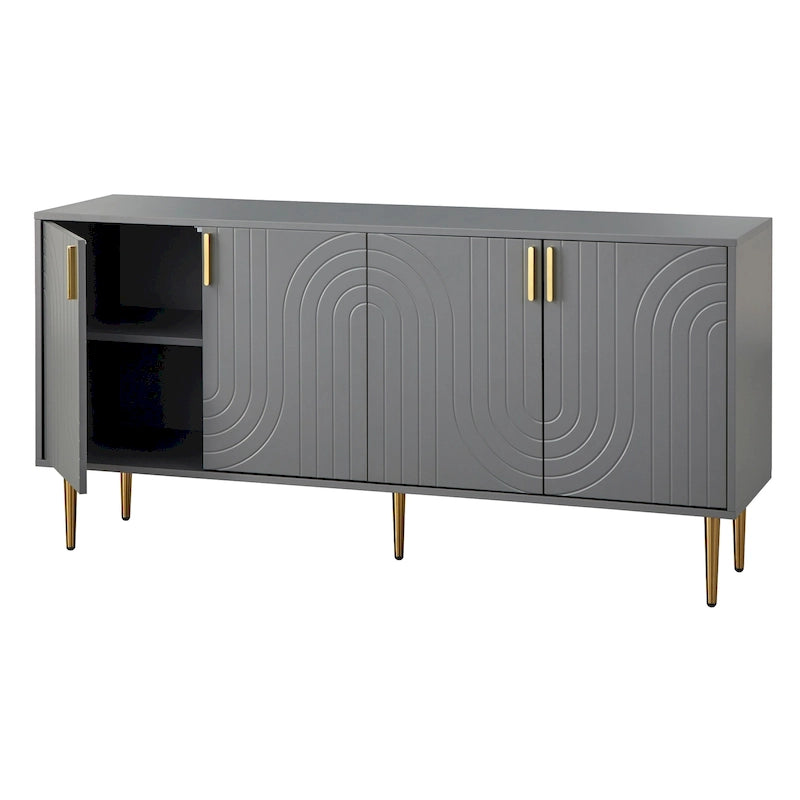 Buffet/buffet quatre portes Lifestorey Tabaria style Mid-Century