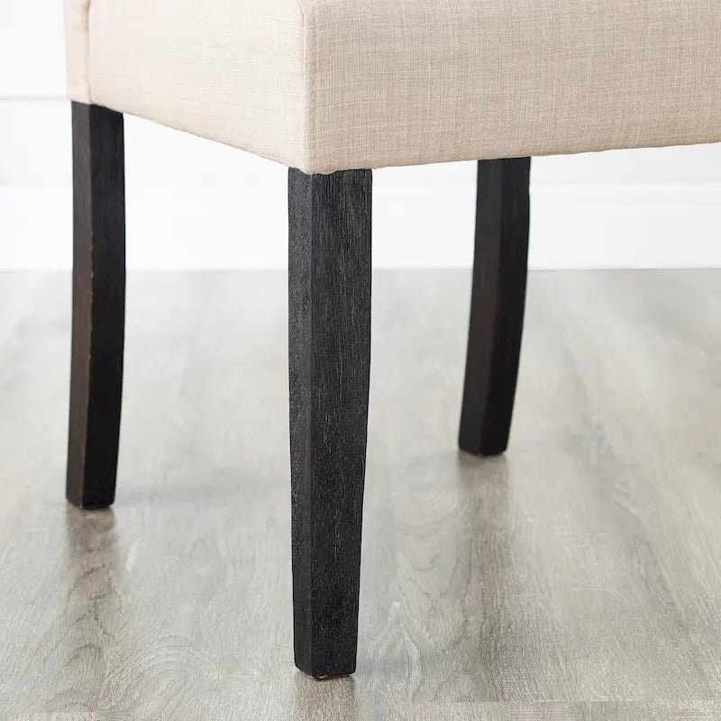 Ensemble de salle à manger 7 pièces Roundhill Furniture Leviton en bois foncé avec pieds tournés