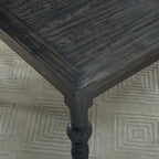 Ensemble de salle à manger 7 pièces Roundhill Furniture Leviton en bois foncé avec pieds tournés