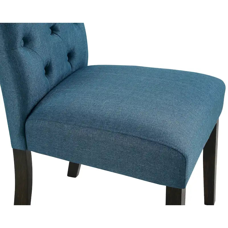Ensemble de salle à manger 7 pièces Roundhill Furniture Leviton en bois foncé avec pieds tournés