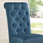Ensemble de salle à manger 7 pièces Roundhill Furniture Leviton en bois foncé avec pieds tournés