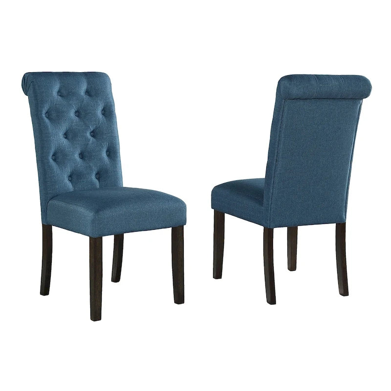 Ensemble de salle à manger 7 pièces Roundhill Furniture Leviton en bois foncé avec pieds tournés