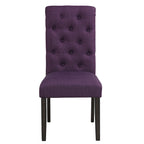 Ensemble de salle à manger 7 pièces Roundhill Furniture Leviton en bois foncé avec pieds tournés
