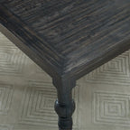 Ensemble de salle à manger 7 pièces Roundhill Furniture Leviton en bois foncé avec pieds tournés