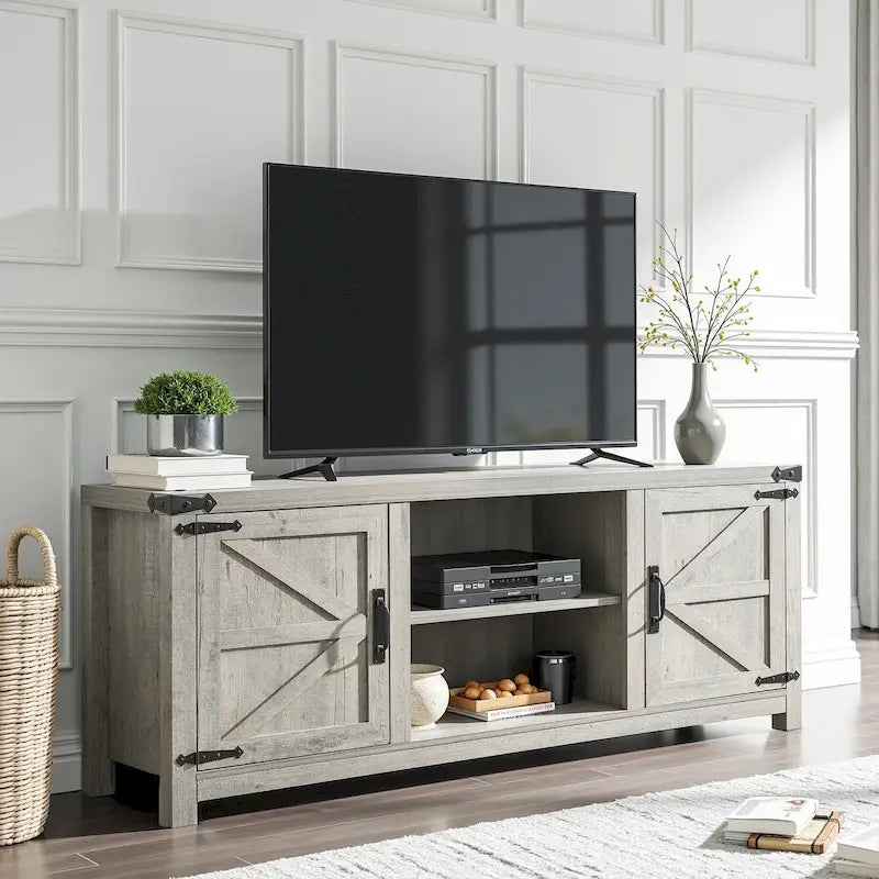 Meuble TV de style campagnard, console TV, centre multimédia
