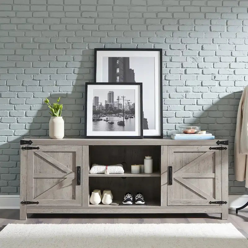 Meuble TV de style campagnard, console TV, centre multimédia