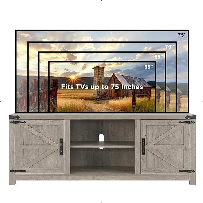 Meuble TV de style campagnard, console TV, centre multimédia