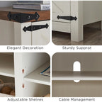 Meuble TV de style campagnard, console TV, centre multimédia