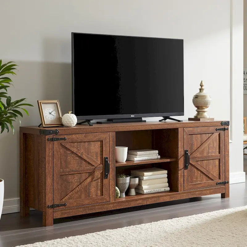 Meuble TV de style campagnard, console TV, centre multimédia