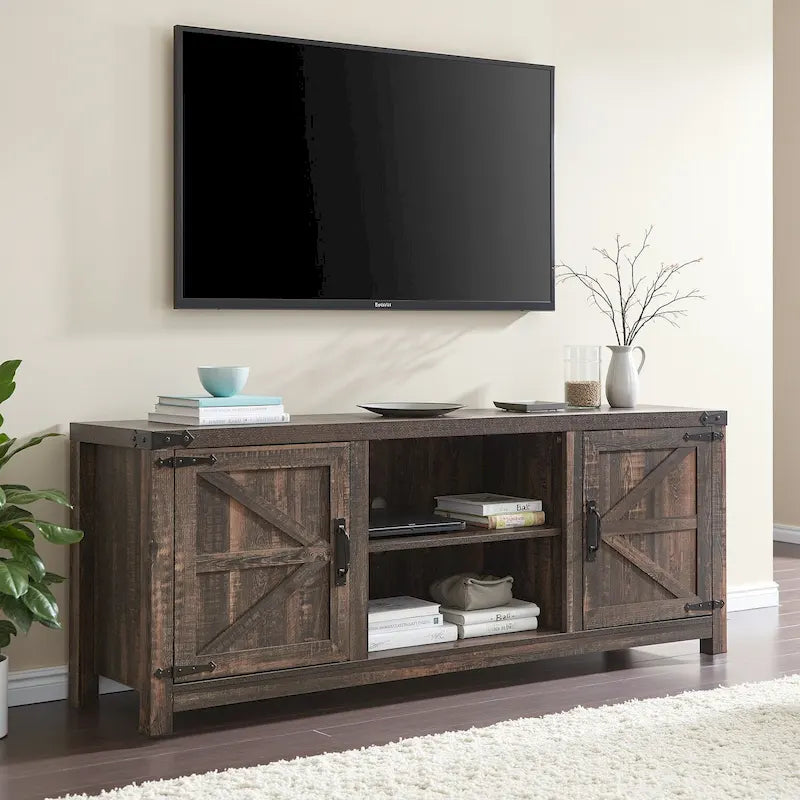 Meuble TV de style campagnard, console TV, centre multimédia