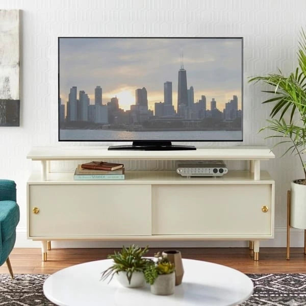 Meuble TV en bois Margo de style moderne du milieu du siècle de Simple Living
