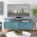 Meuble TV en bois Margo de style moderne du milieu du siècle de Simple Living
