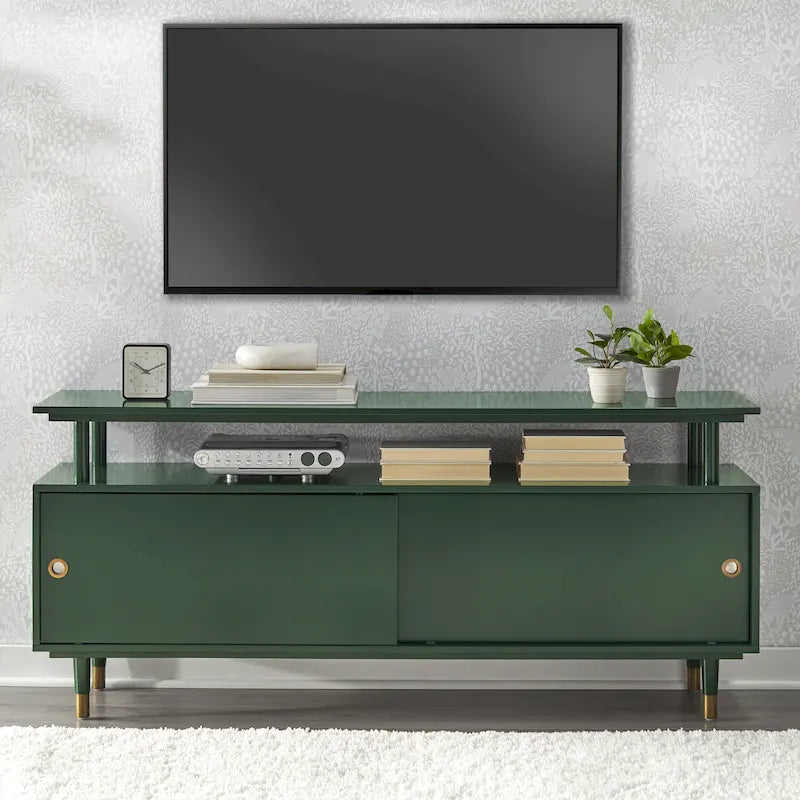 Meuble TV en bois Margo de style moderne du milieu du siècle de Simple Living