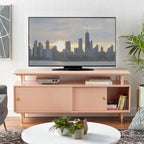 Meuble TV en bois Margo de style moderne du milieu du siècle de Simple Living