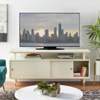 Meuble TV en bois Margo de style moderne du milieu du siècle de Simple Living