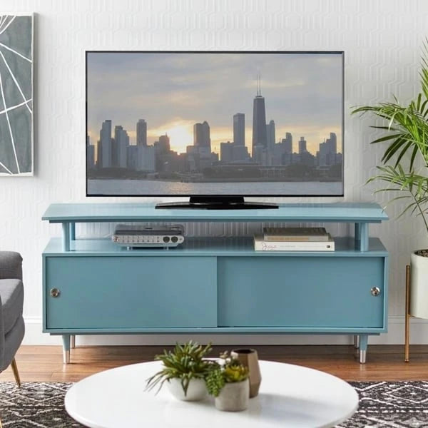 Meuble TV en bois Margo de style moderne du milieu du siècle de Simple Living