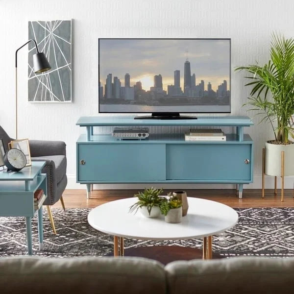 Meuble TV en bois Margo de style moderne du milieu du siècle de Simple Living