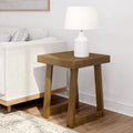Table d'appoint carrée classique Plank and Beam - 20,25
