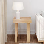 Table d'appoint carrée classique Plank and Beam - 20,25