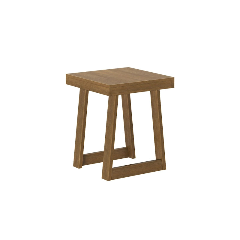 Table d'appoint carrée classique Plank and Beam - 20,25