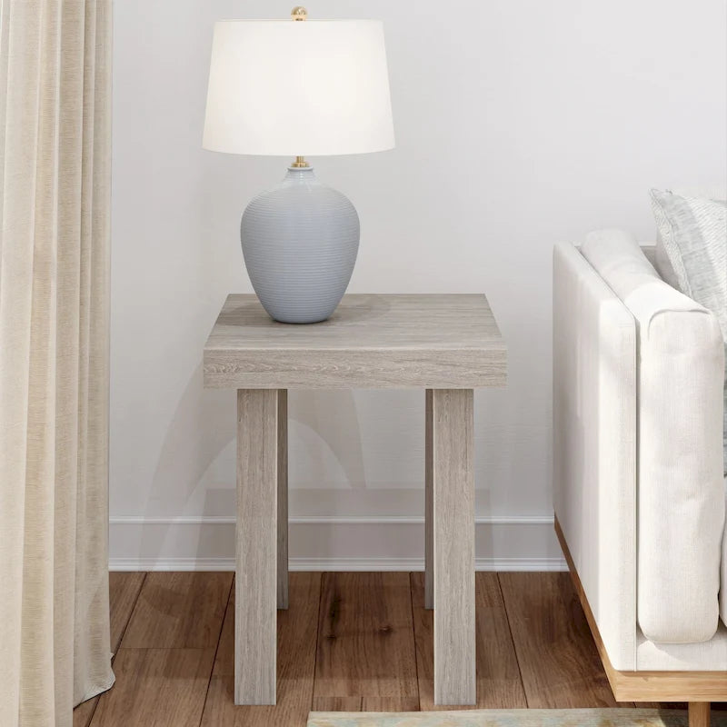 Table d'appoint carrée classique Plank and Beam - 20,25