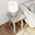 Table d'appoint carrée classique Plank and Beam - 20,25