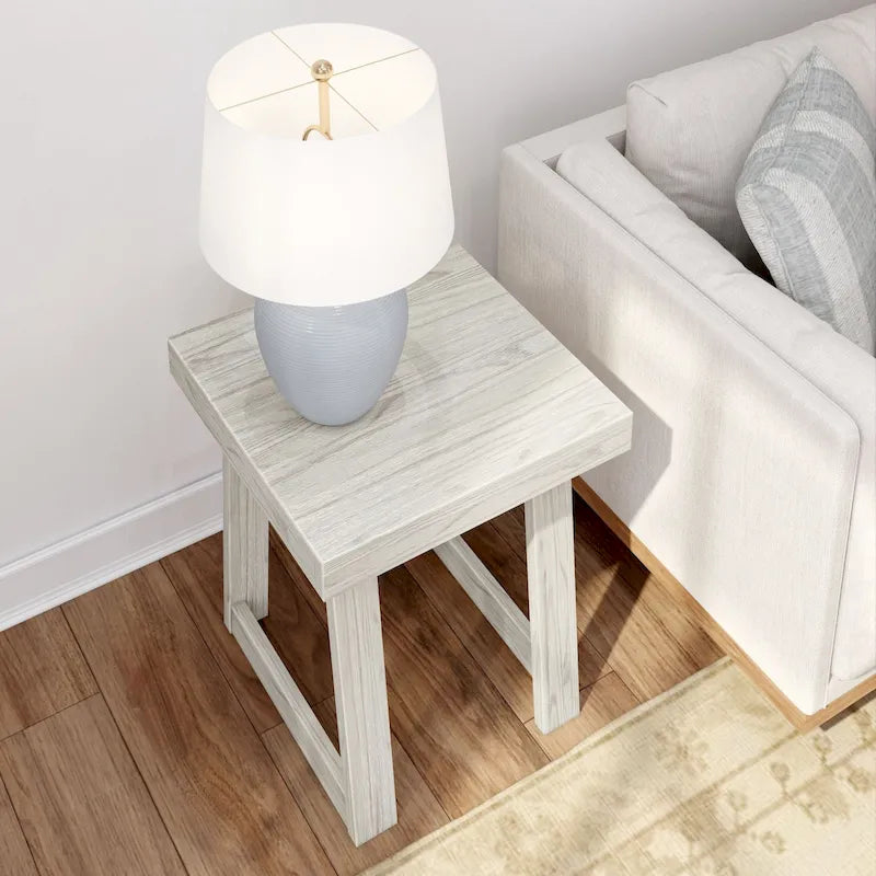 Table d'appoint carrée classique Plank and Beam - 20,25