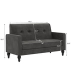 Canapé deux places, mini-canapé, petite banquette, banquette pour petits espaces de salon, canapé deux places rembourré avec