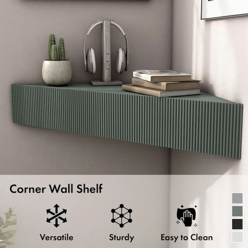 Meuble TV d'angle flottant DH BASIC Transitional 47 pouces à 3 étagères par Denhour