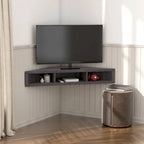 Meuble TV d'angle flottant DH BASIC Transitional 47 pouces à 3 étagères par Denhour