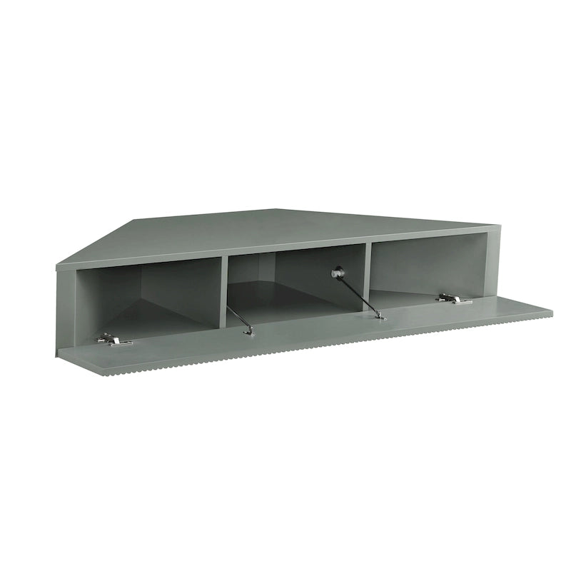Meuble TV d'angle flottant DH BASIC Transitional 47 pouces à 3 étagères par Denhour