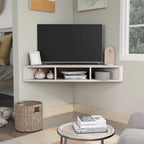 Meuble TV d'angle flottant DH BASIC Transitional 47 pouces à 3 étagères par Denhour
