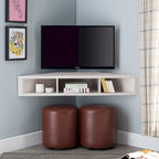 Meuble TV d'angle flottant DH BASIC Transitional 47 pouces à 3 étagères par Denhour