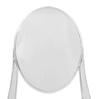Chaise de salle à manger en acrylique moderne, transparente et empilable, sans assemblage