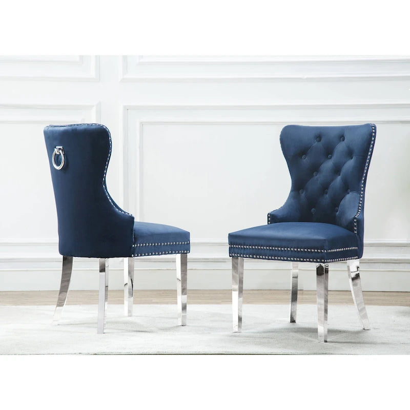 Ensemble de 2 chaises de salle à manger capitonnées de qualité supérieure