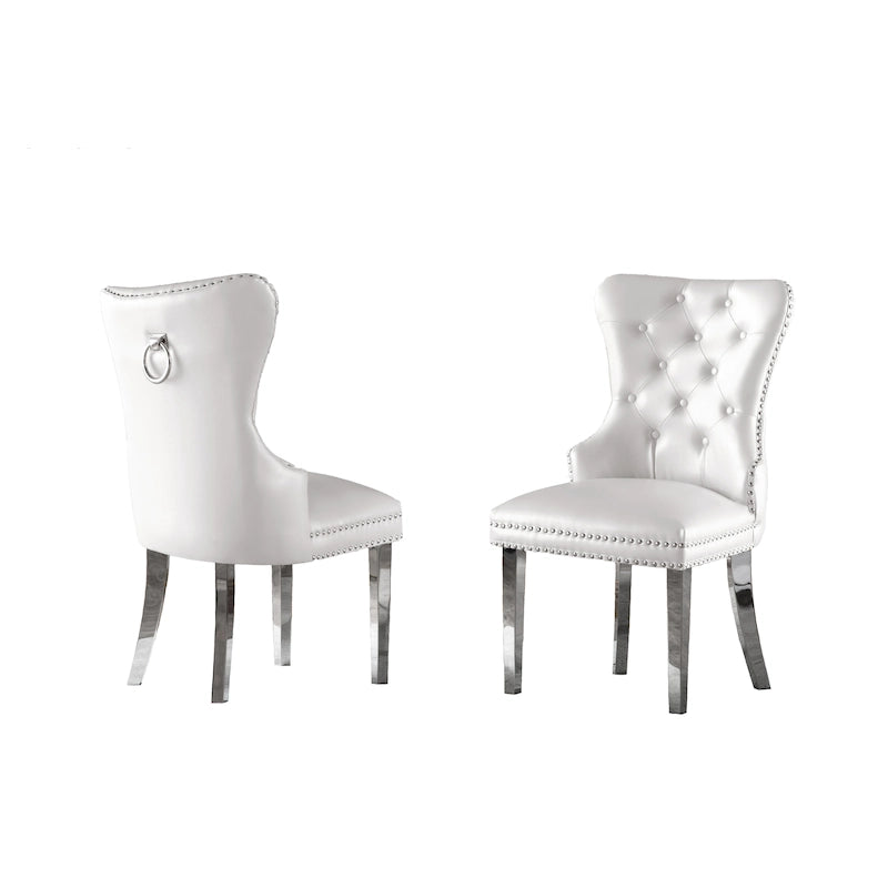Ensemble de 2 chaises de salle à manger capitonnées de qualité supérieure