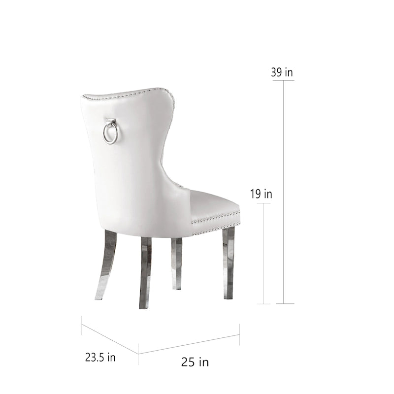 Ensemble de 2 chaises de salle à manger capitonnées de qualité supérieure