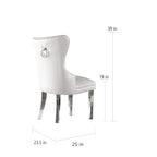 Ensemble de 2 chaises de salle à manger capitonnées de qualité supérieure
