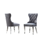 Ensemble de 2 chaises de salle à manger capitonnées de qualité supérieure