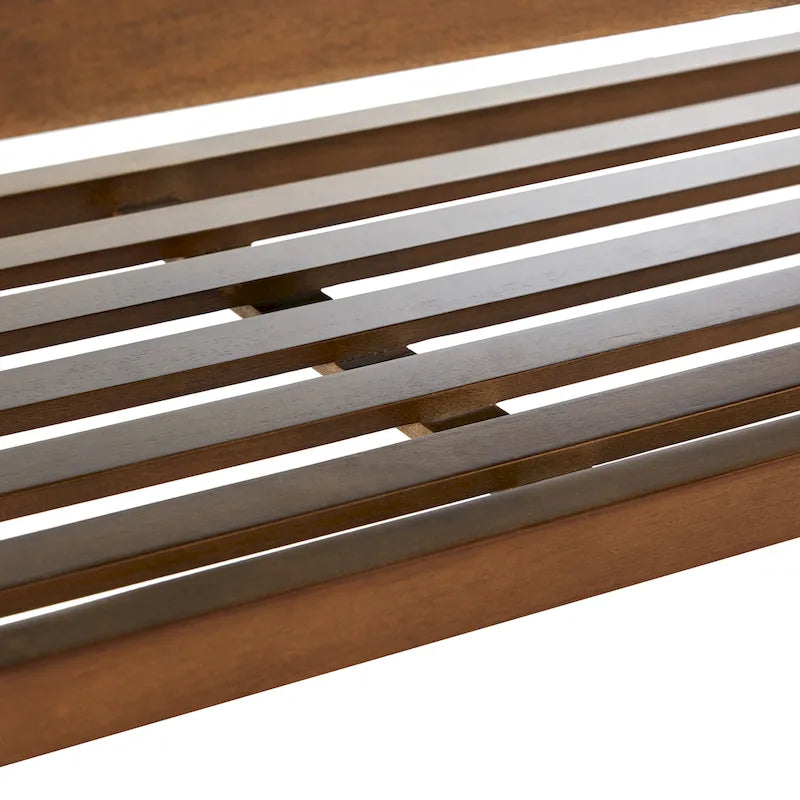Banc à chaussures d'entrée avec rangement, revêtement en tissu et bois massif, 109 cm (43 pouces), banquette rembourrée pour salon et chambres