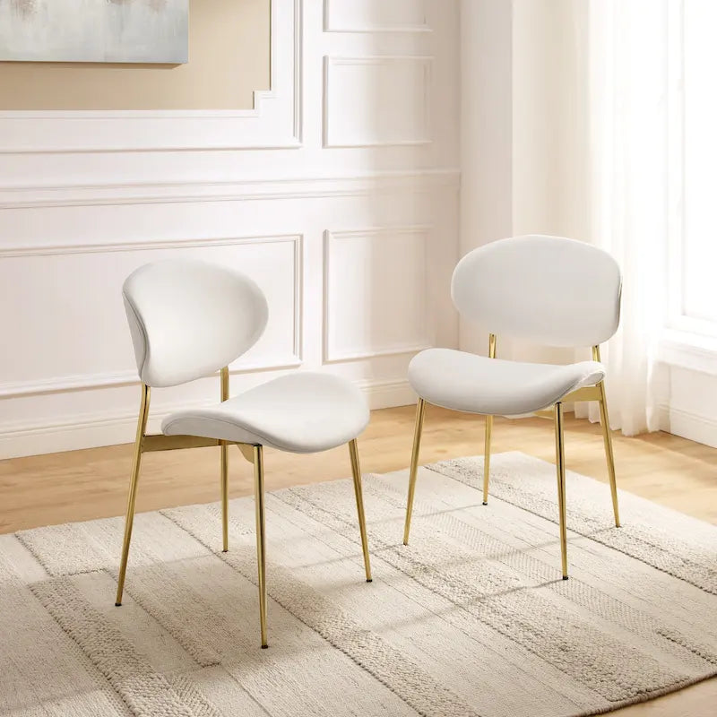 Chaises de salle à manger Art Leon style moderne du milieu du siècle (lot de 2)