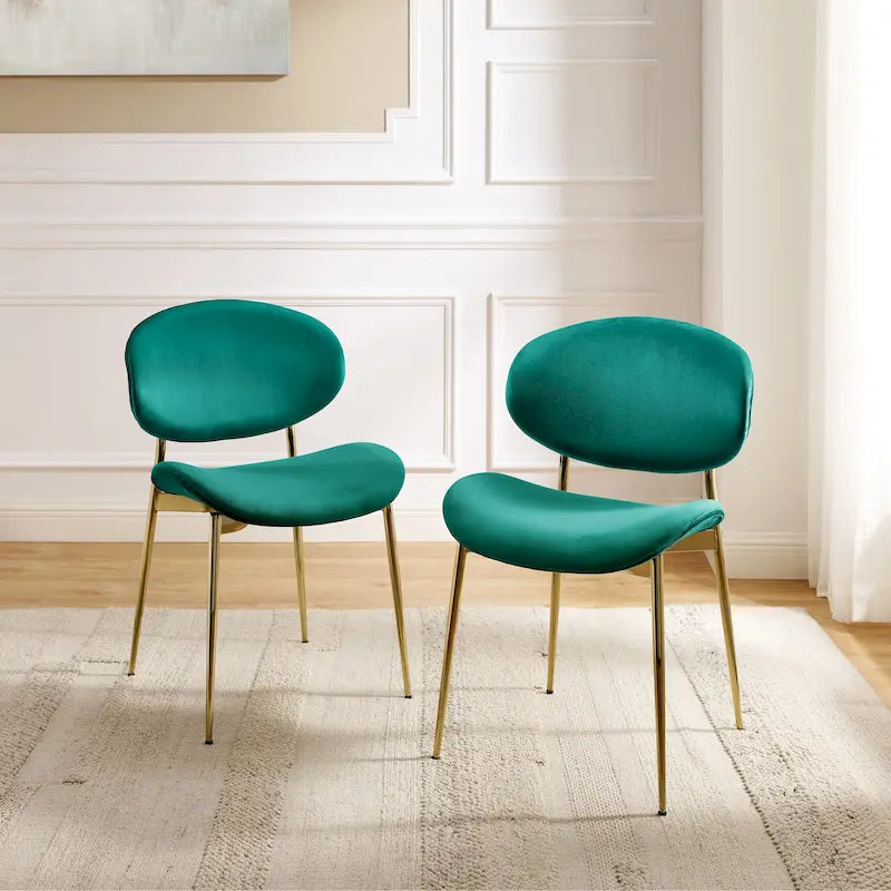 Chaises de salle à manger Art Leon style moderne du milieu du siècle (lot de 2)