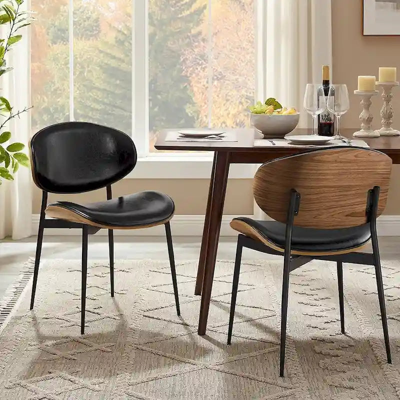Art Leon Mid-century Modern Dining Chairs (Set of 2)