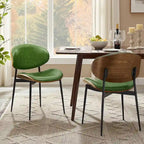 Chaises de salle à manger Art Leon style moderne du milieu du siècle (lot de 2)