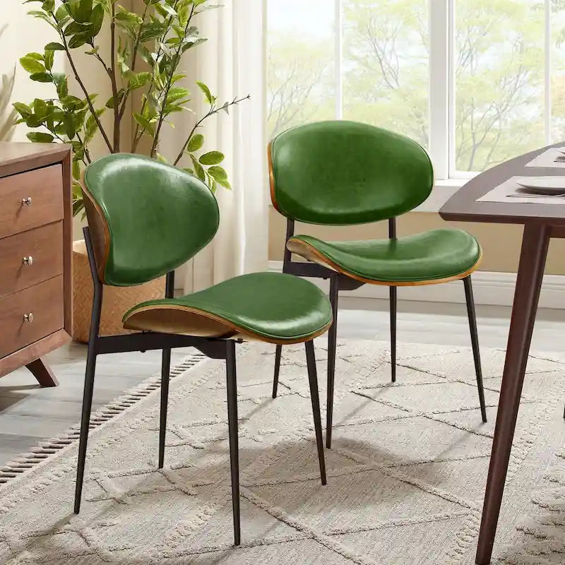 Chaises de salle à manger Art Leon style moderne du milieu du siècle (lot de 2)