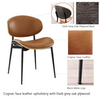 Chaises de salle à manger Art Leon style moderne du milieu du siècle (lot de 2)
